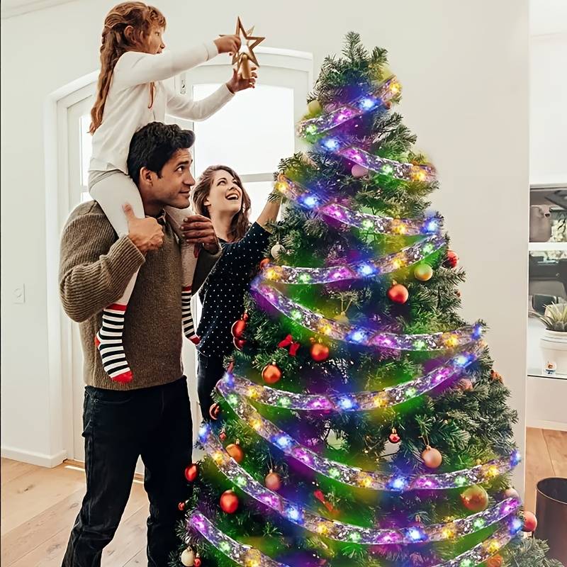 Χριστουγεννιάτικη Κορδέλα Μπαταρίας με Πολύχρωμο Φωτισμό 5M OEM A750